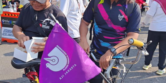 AJI Jakarta Rayakan Hari Tanpa Tembakau Sedunia, Bersepeda Kalibata-Bundaran HI