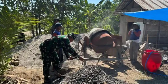 Pra TMMD ke-129 Dimulai, TNI dan Warga Genjot Pembangunan Desa Bululor Ponorogo
