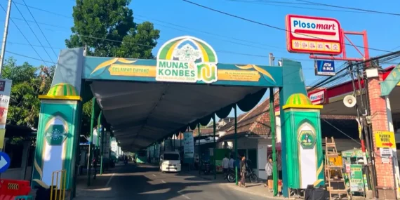 Munas-Konbes NU 2026 di Pondok Ploso, Satlantas Kediri Kota Terapkan Rekayasa Lalu Lintas