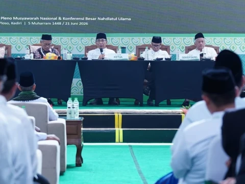 sidang-pleno-ii-munas-konbes,-ketum-pbnu-sebut-pelatihan-kader-nu-jadi-fondasi-meritokrasi