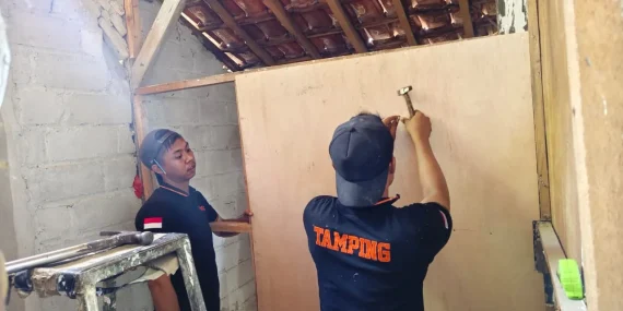 Lapas Tulungagung Renovasi Rumah Warga Tak Layak Huni, Libatkan 7 Warga Binaan Bersertifikat