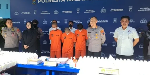 Sindikat Narkoba Kelas Kakap di Kota Malang Ditangkap Polisi
