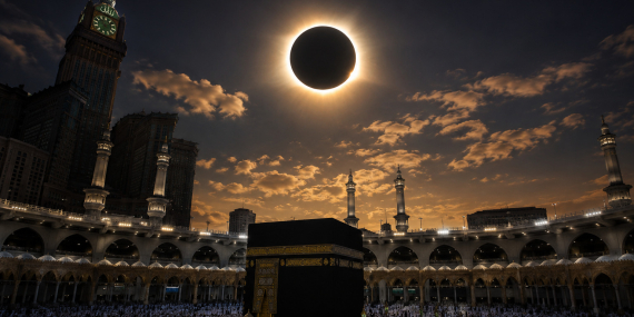 gerhana-matahari-total-terlama-abad-ini-akan-gelapkan-langit-makkah,-kapan-terjadi?