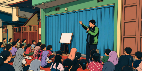 Bang Ojol yang Hatinya Mampu Sekolahkan 150 Anak