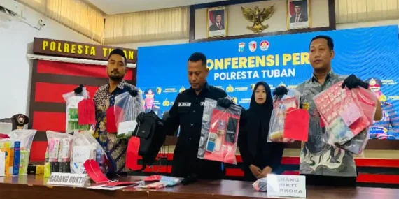 Satreskrim Polresta Tuban Berhasil Ungkap Kasus Pencurian Sebanyak 9 Kali