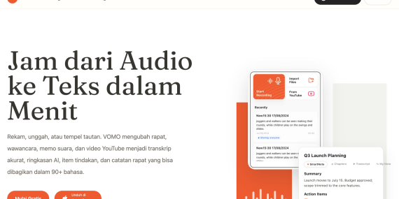 ulasan-vomo-ai:-alat-transkripsi-audio-yang-serius-menggarap-pasar-indonesia
