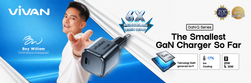 vivan-resmi-luncurkan-gan-q-series,-charger-ultra-compact-hingga-100w