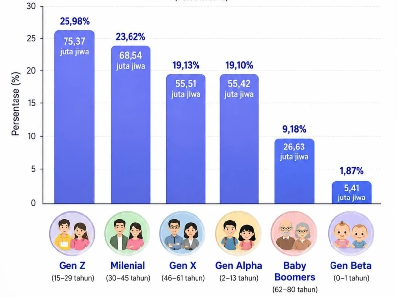 seperempat-penduduk-indonesia-dominasi-gen-z,-jumlah-capai-75,37-juta-jiwa