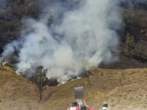 karhutla-kepung-gunung-bromo,-120-hektare-lahan-terbakar-dan-wisata-ditutup-sementara