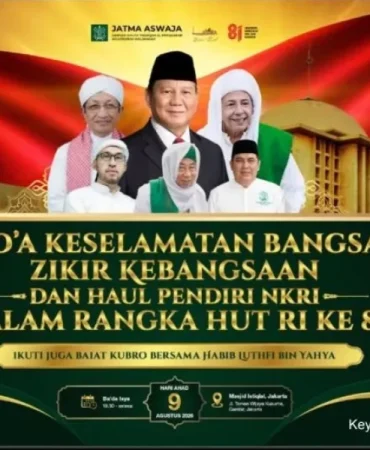 pb-jatma-aswaja-bakal-gelar-zikir-kebangsaan-sambut-hut-ke-81-ri,-prabowo-dijadwalkan-hadir