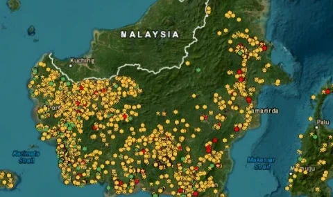 1.842-titik-panas-terpantau-di-kalimantan,-ancaman-karhutla-belum-reda