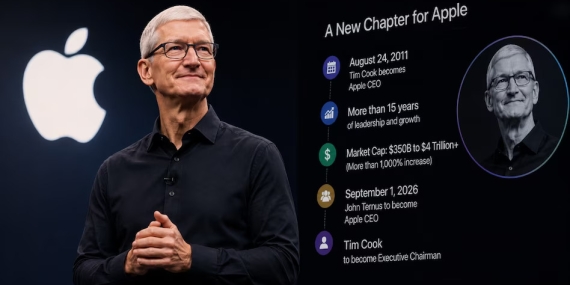 tim-cook-resmi-mundur-dari-ceo-apple-setelah-15-tahun,-john-ternus-gantikan