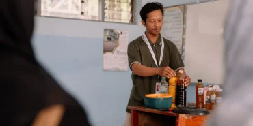 kelas-ekologi-festival-jagat,-santri-belajar-kelola-sampah-hingga-limbah-rumah-tangga